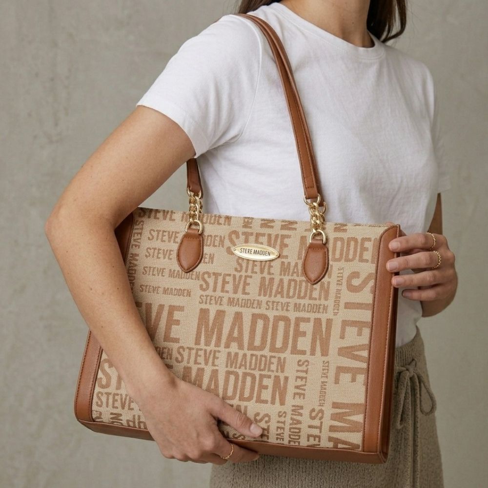 Steve Madden Cartera Tote Large Nutshel Blythee