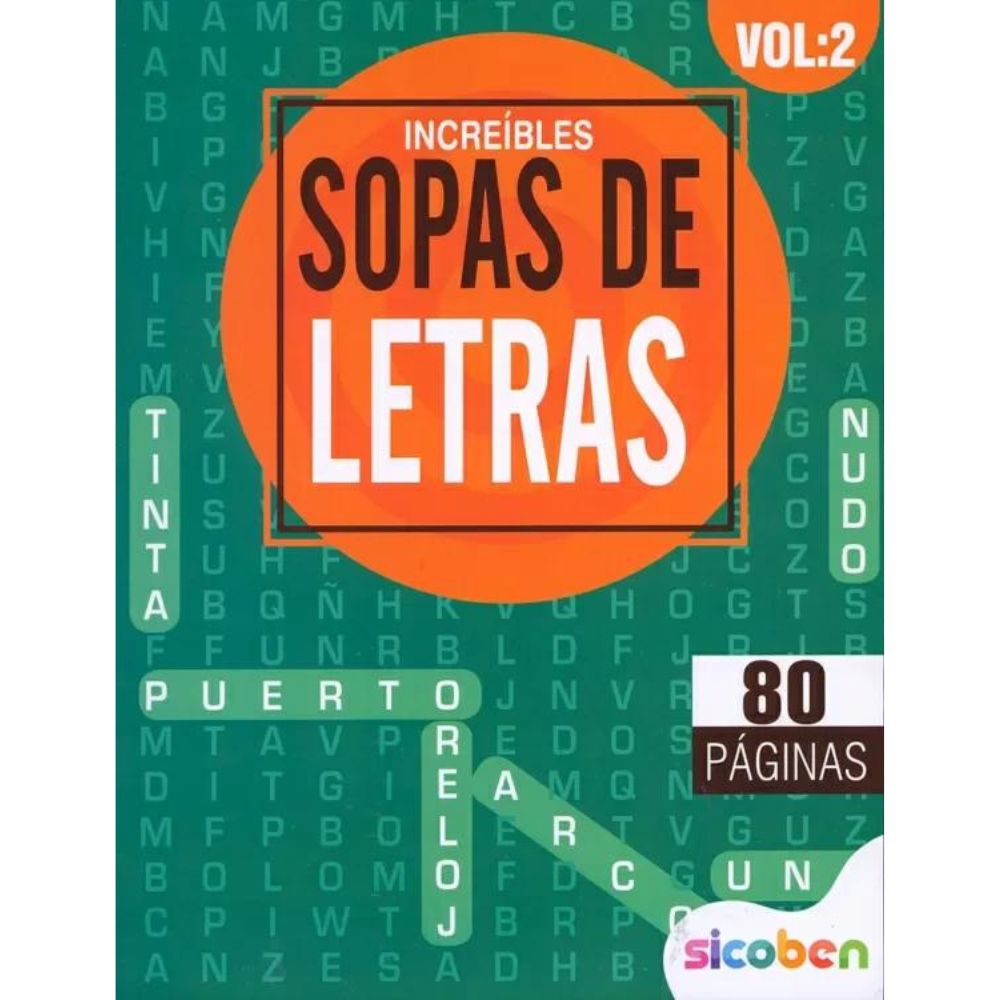 Increibles Sopa De Letras Vol-2 80 pag