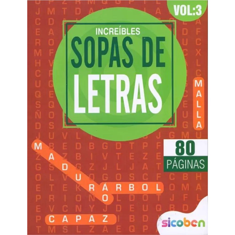 Increibles Sopa De Letras Vol-3 80 pag