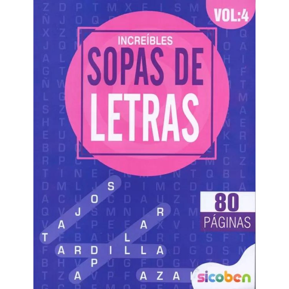 Increibles Sopa De Letras Vol-4 80 pag