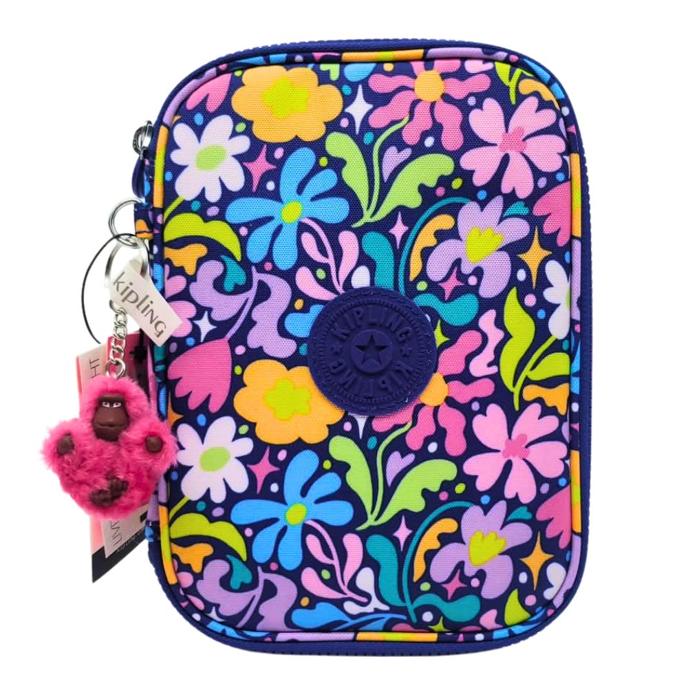 Kipling Cartuchera 100 Pens Spunky Flowers