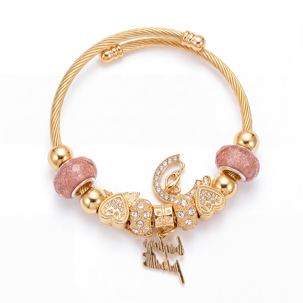 Baby Phat Set De Reloj y Pulseras Gold