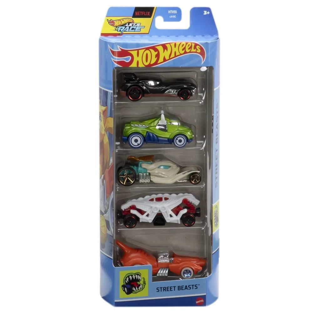 Hot Wheels Pack de 5 Carritos 12 Modelos Variados