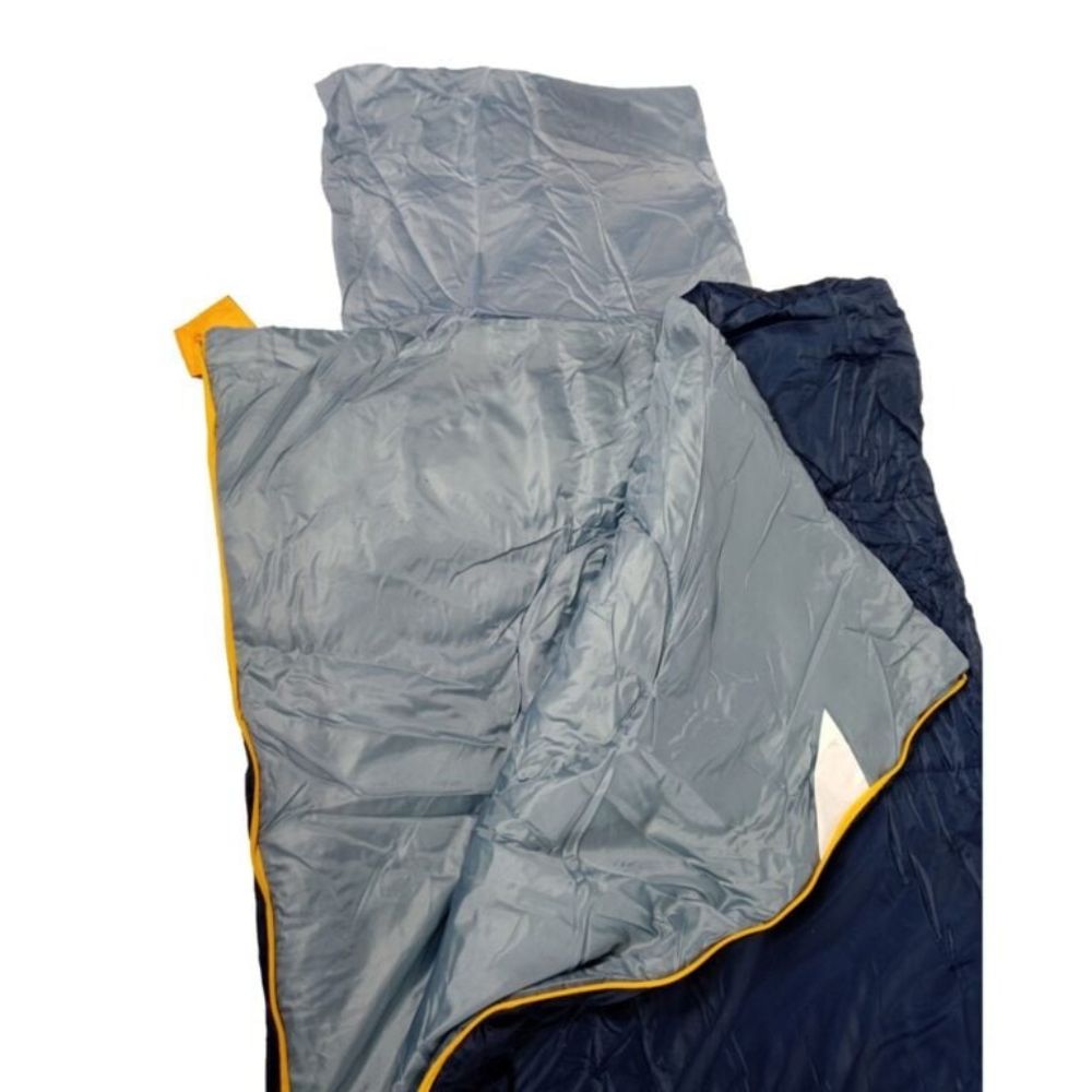 Ecology Saco De Dormir Weekend Individual/Doble Con Almohada Inflable Gris Y Azul