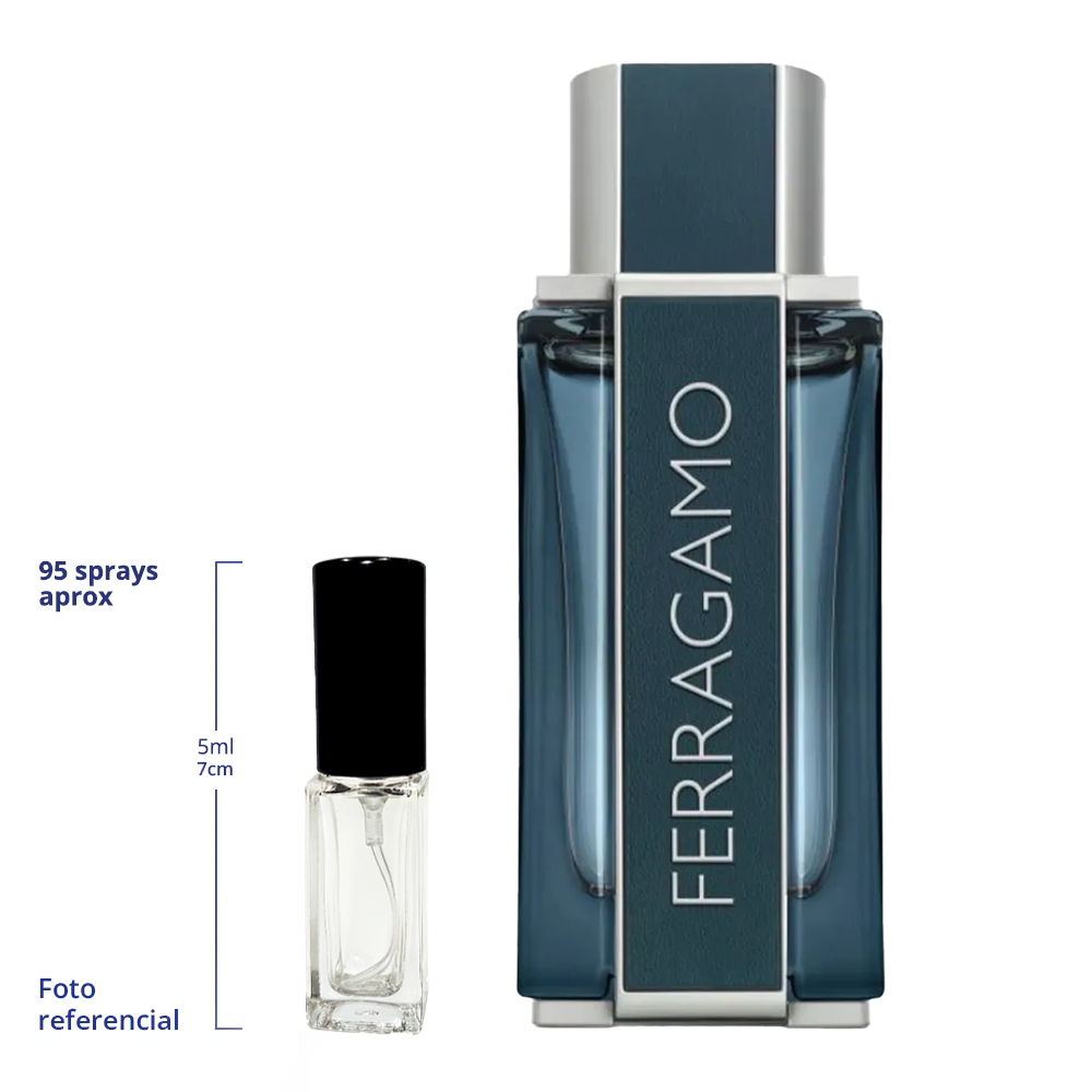 Salvatore Ferragamo Intense Leather Decant Travel Size 10ml 95 a 150 Sprays Aprox Eau De Parfum For Men