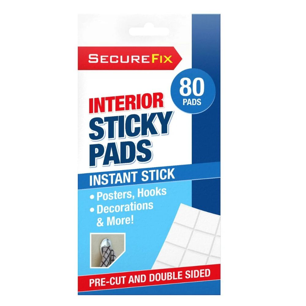 Secure Fix Clear Interior Sticky Pads Almohadillas Adhesivas Doble Car