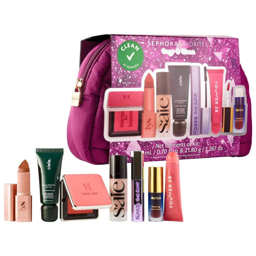 Sephora Set 7 Productos Favorites Cozy & Clean