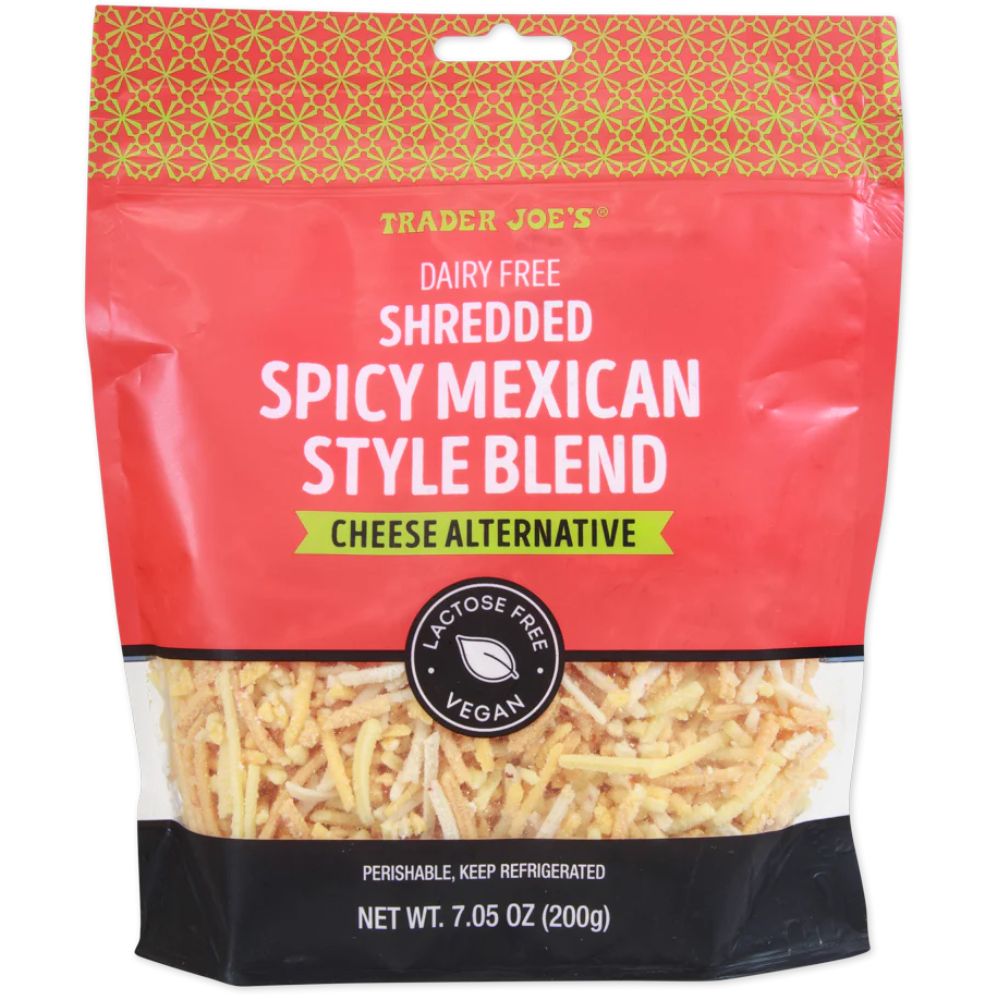 Trader Joe's Dairy Free Shredded Spicy Mexican Style Blend Cheese Alternative 200gr