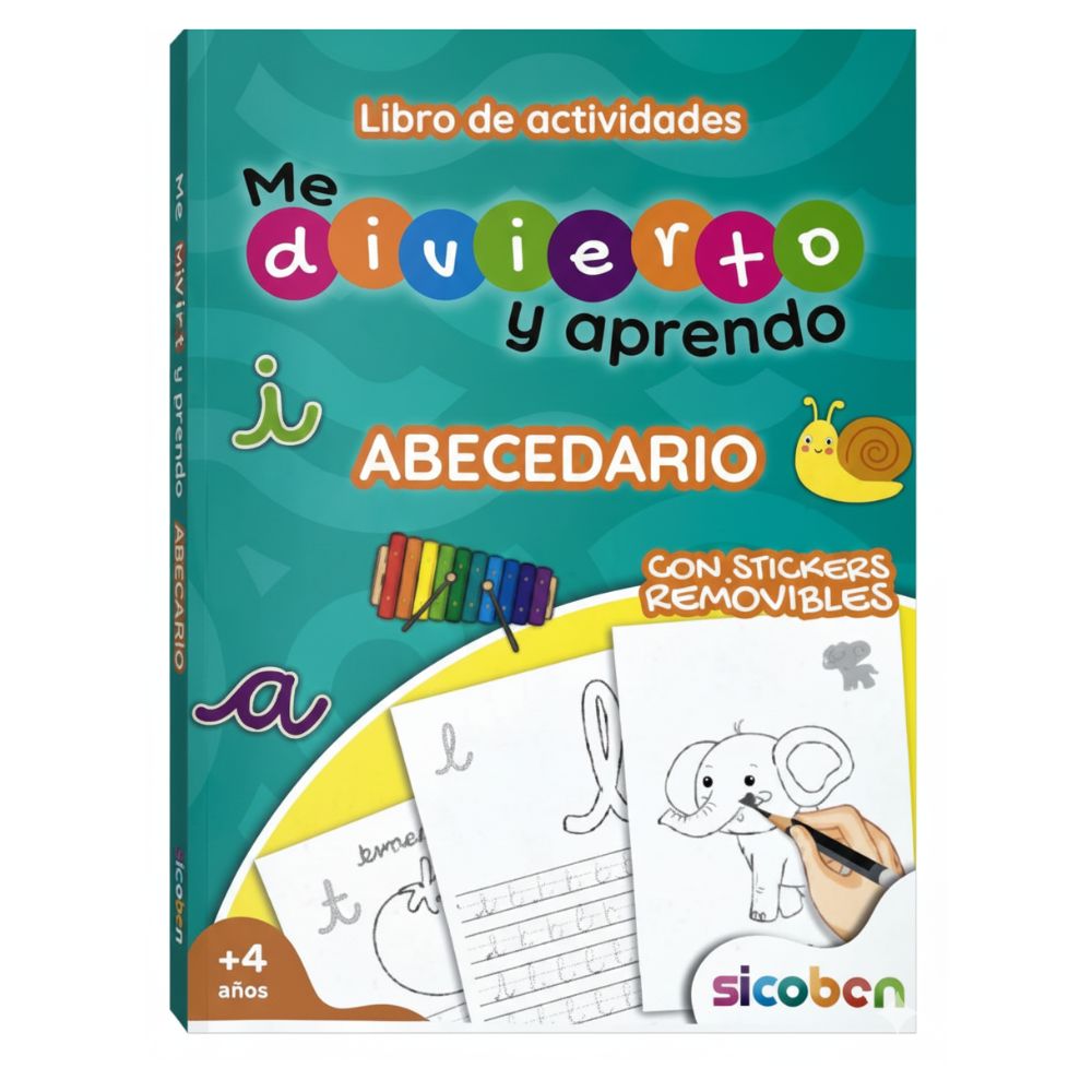Me Divierto Y Aprendo Libro De Actividades Para NIños "Abecedario" 4+