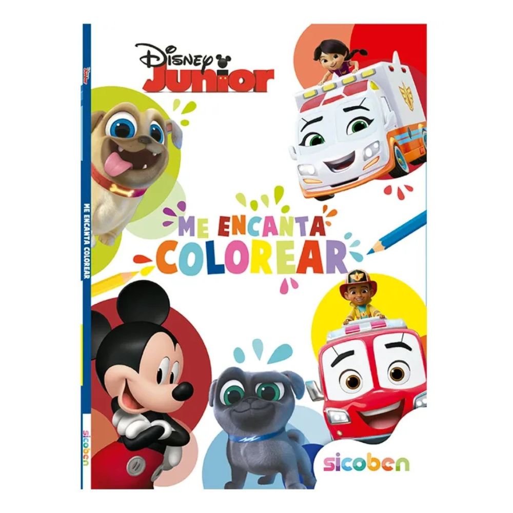 Sicoben Me Encanta Colorear Libro de Actividad Infantil Disney Mickey Mouse