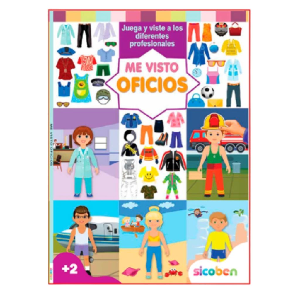 Sicoben Me Visto Libro De Actividades Infantiles Oficios