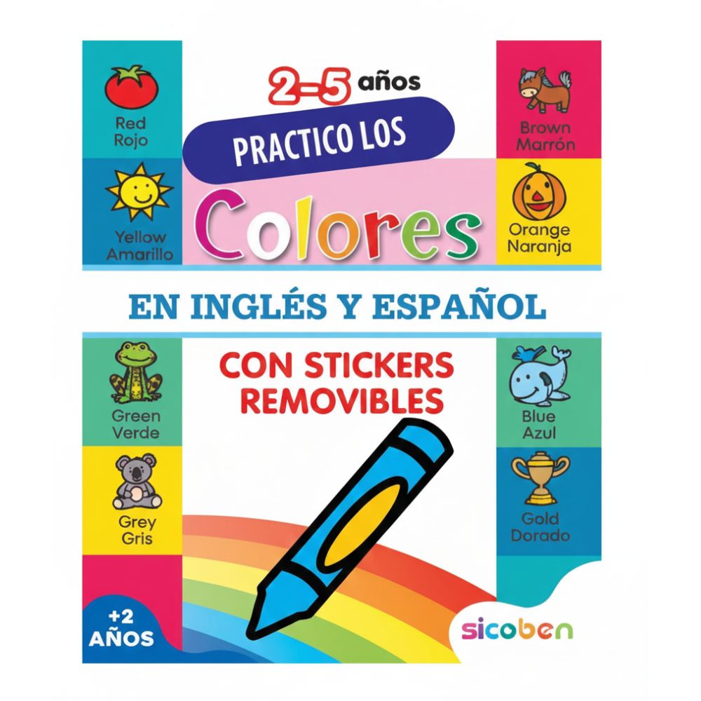 Practico Libro De Actividades Infantiles "Colores" 2+