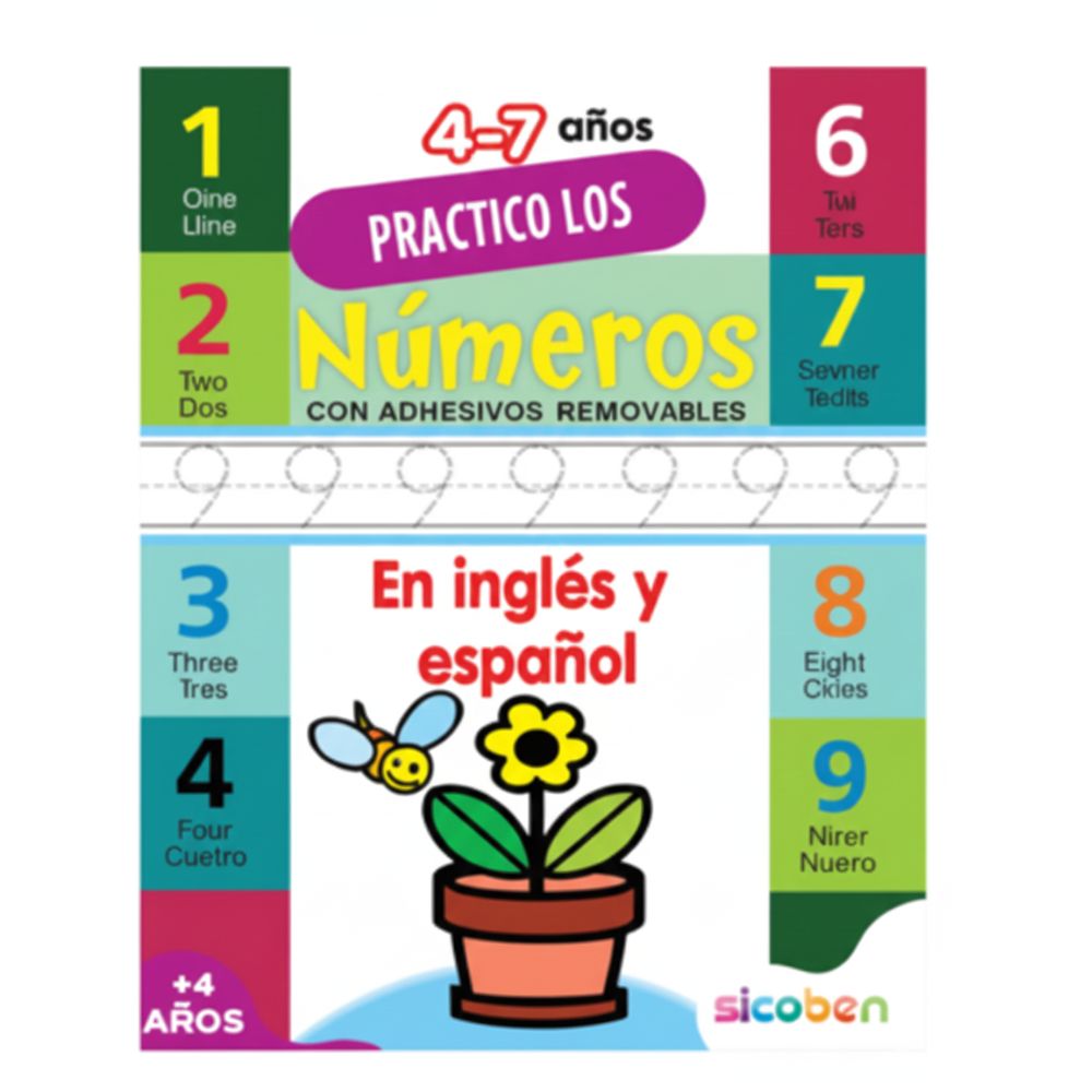 Practico Libro De Actividades Infantiles "Números" 4+