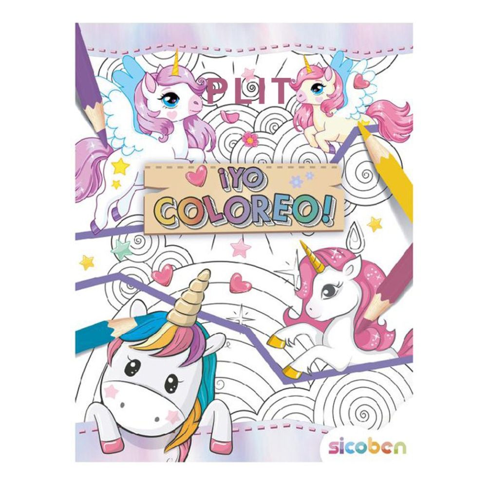 Sicoben Yo Coloreo Libro Infantil Para Colorear Unicornios