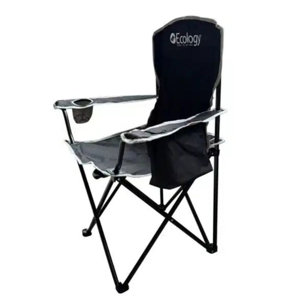 Ecology Silla Plegable De Camping Playera Holiday Con Porta Cooler Y Bolsillo