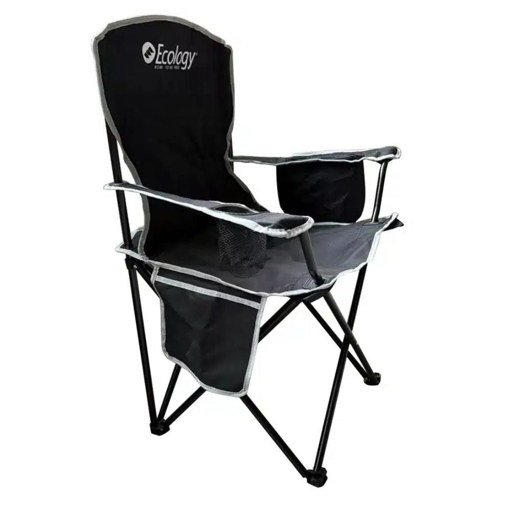 Ecology Silla Plegable De Camping Playera Holiday Con Porta Cooler Y Bolsillo