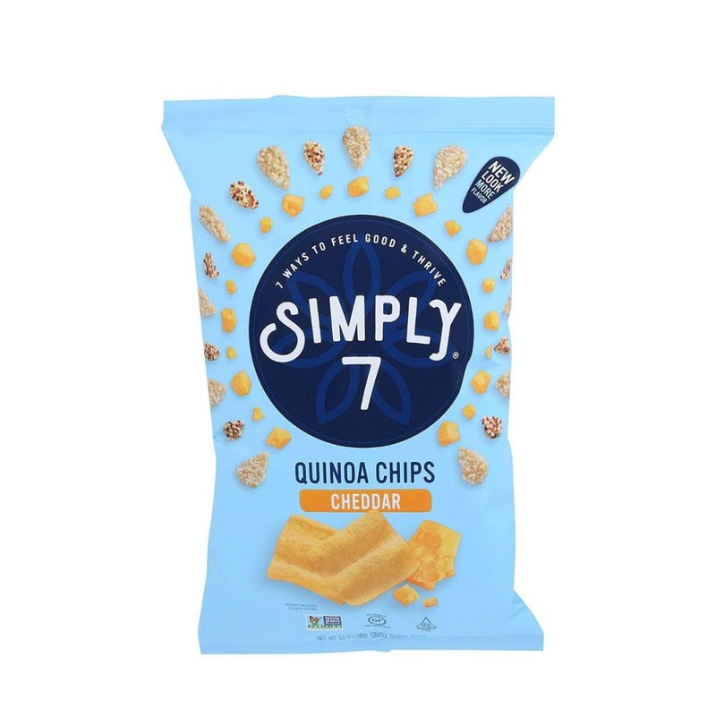 Simply7 Quinoa Chips Cheddar 99gr