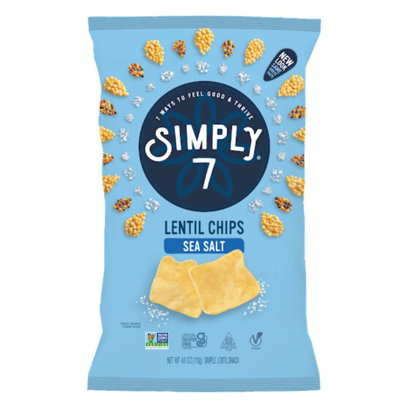 Simply7 Lentil Chips Sea Salt 113gr