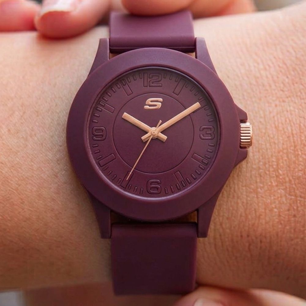 Skechers Reloj Rosencrans Para Damas Burdeo