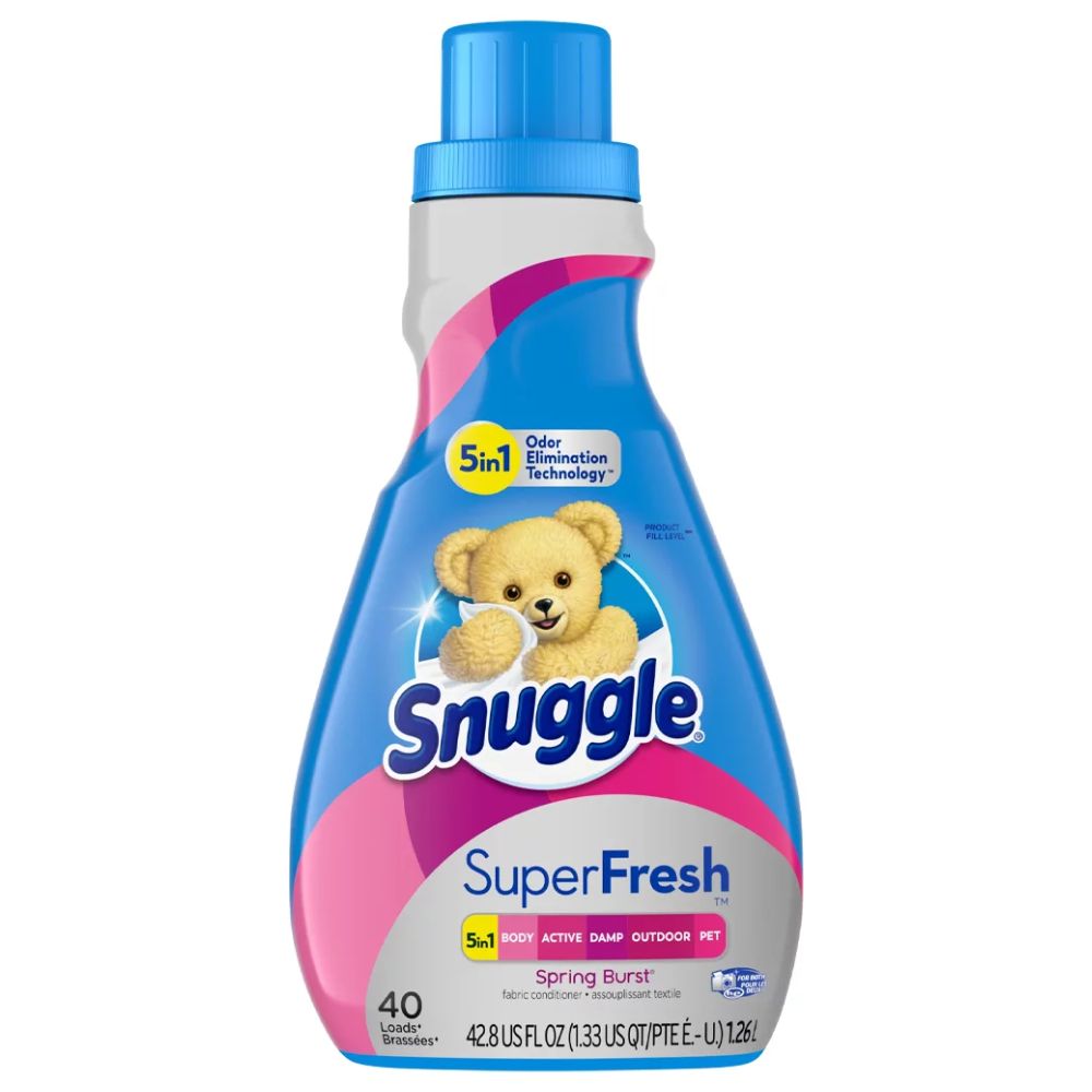 Snuggle Suavizante De Ropa 5 in 1 Super Fresh Spring Burst Original 40 Cargas 1.26L