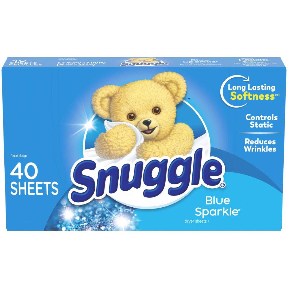 Snuggle Suavizante 40 Toallitas Blue Sparkle Para Secadora 16cm x 22cm