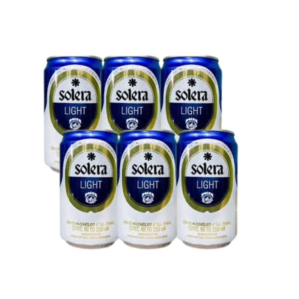 Solera Light Azul Lata 4.5% 6 Und 250ml