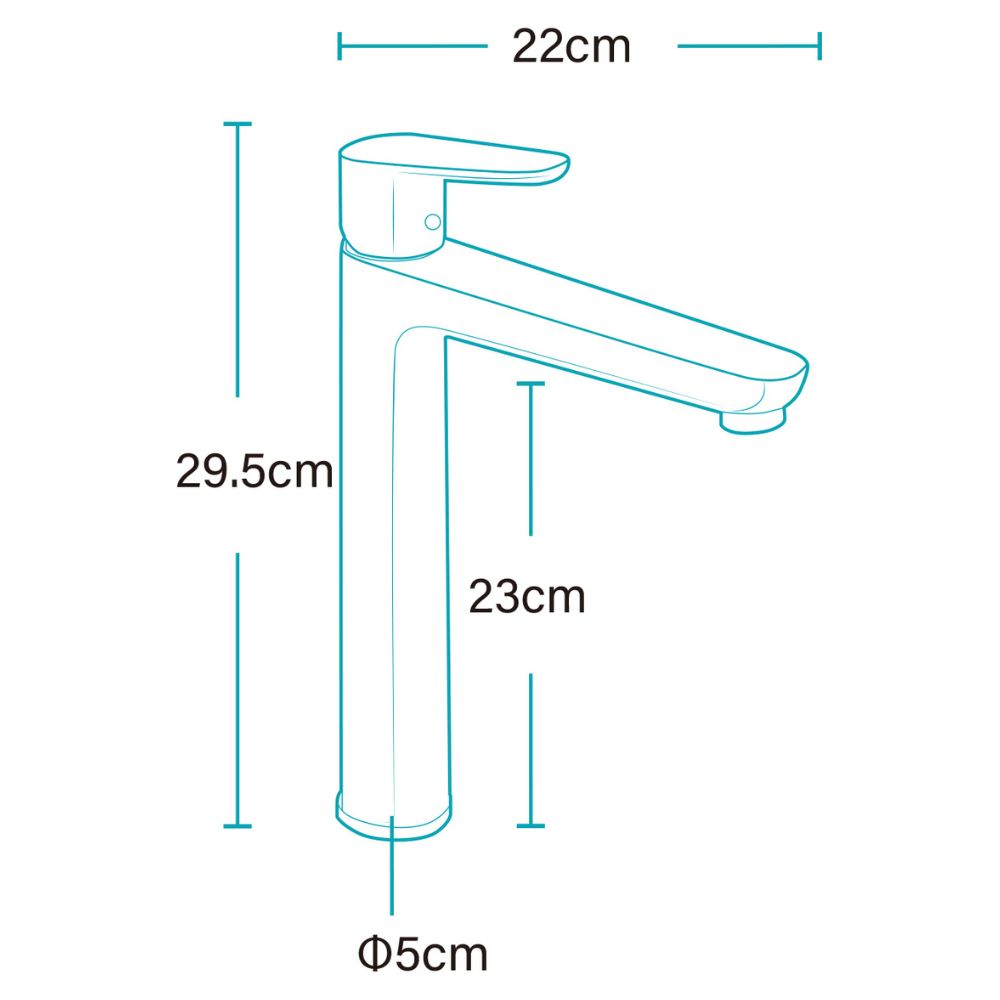 Solvex Plus Grifería Cromada Monomando Para Lavamanos 29,5cm
