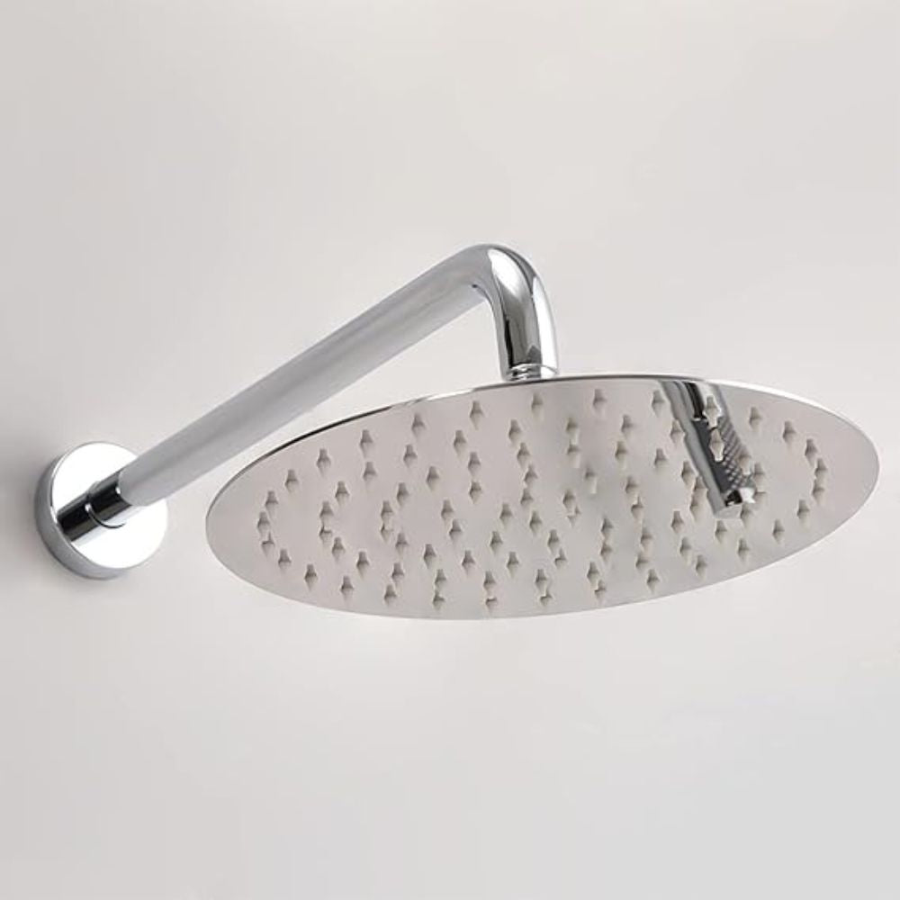 Solvex Juego De Ducha Redonda Cromada Con Grifo Monomando Redondo De 8"