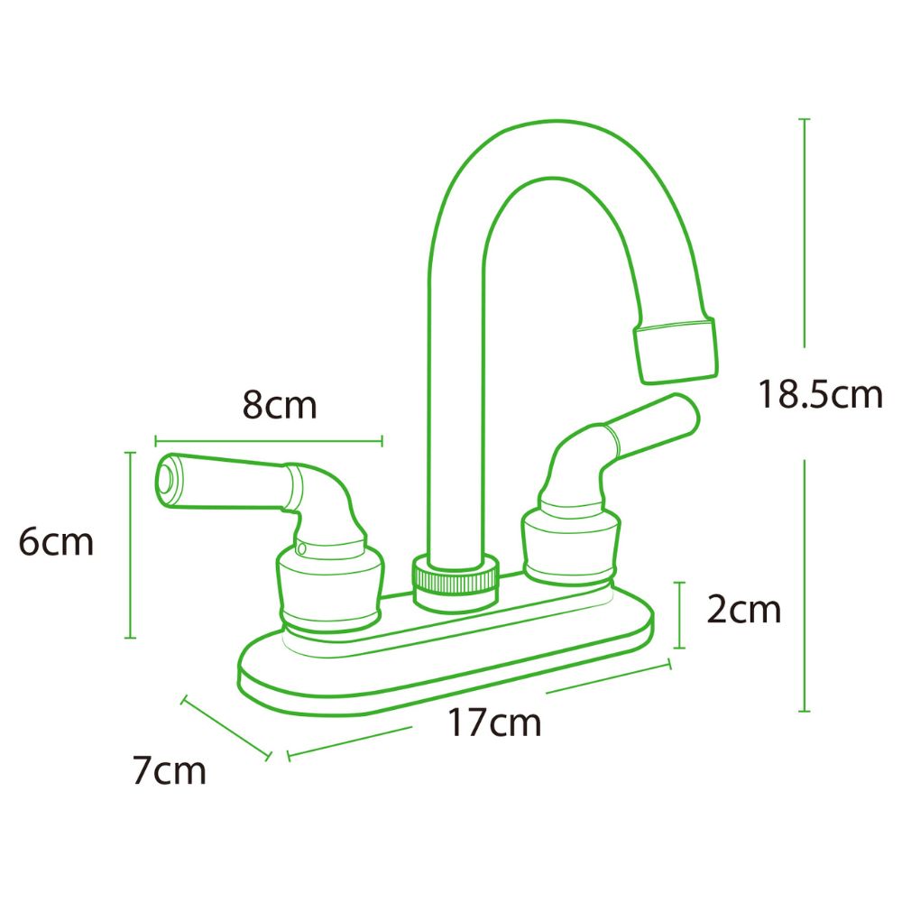 Solvex Smart Grifo Satinado Para Lavamanos Cuello Cisne De 4" Manillas Zinc De 1/4 De Vuelta