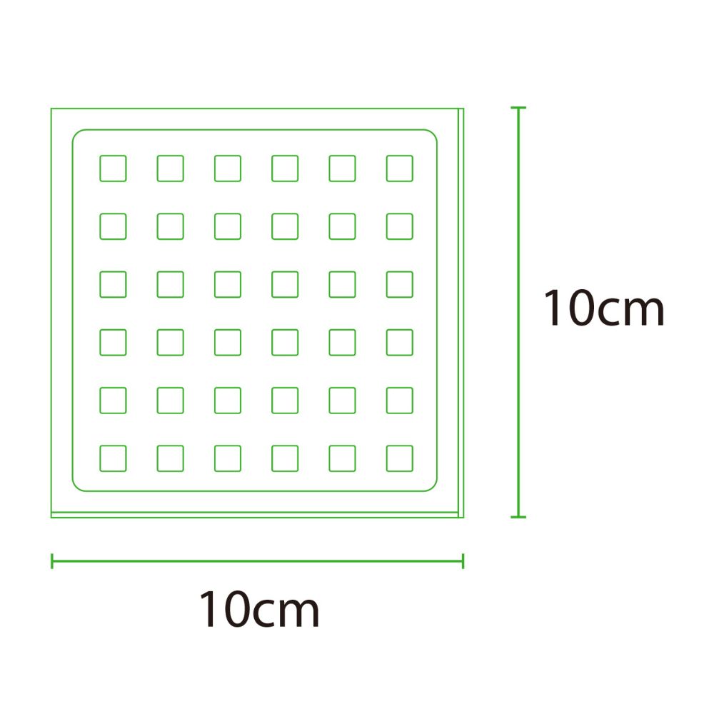 Solvex Smart Desagüe Cromado Para Piso En Acero Inoxidable Antiolor Cuadrado De 10x10cm
