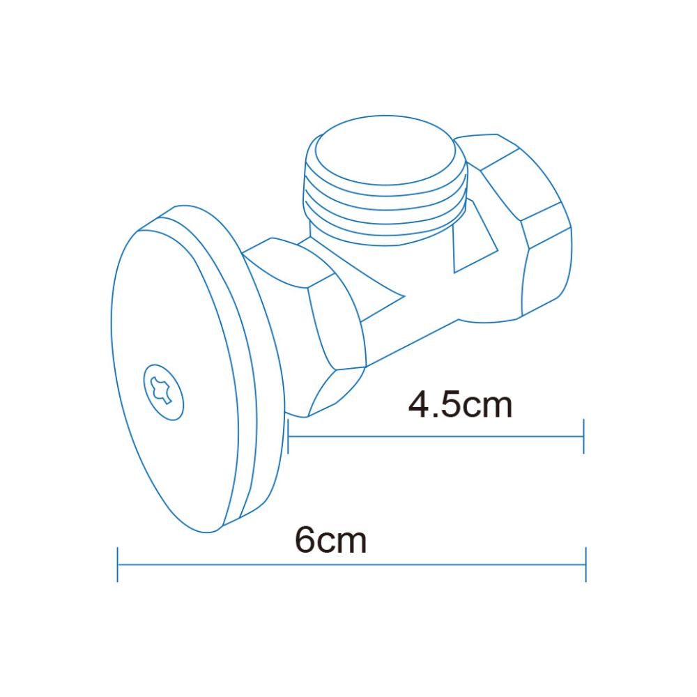 Solvex Basic Llave Cromada De Arresto Diseño Angular De 90° De 1/2" x 1/2"