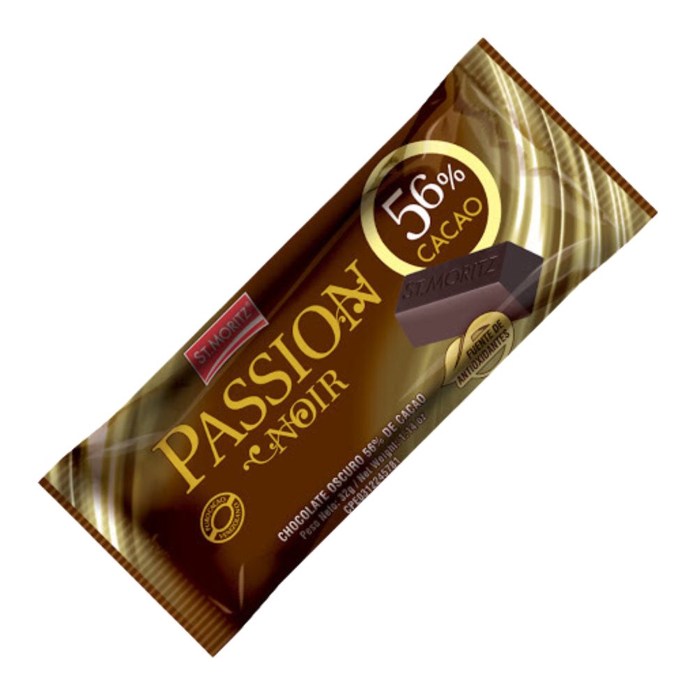 St. Moritz Chocolate Passion Noir 56% Cacao 12Und x 32gr