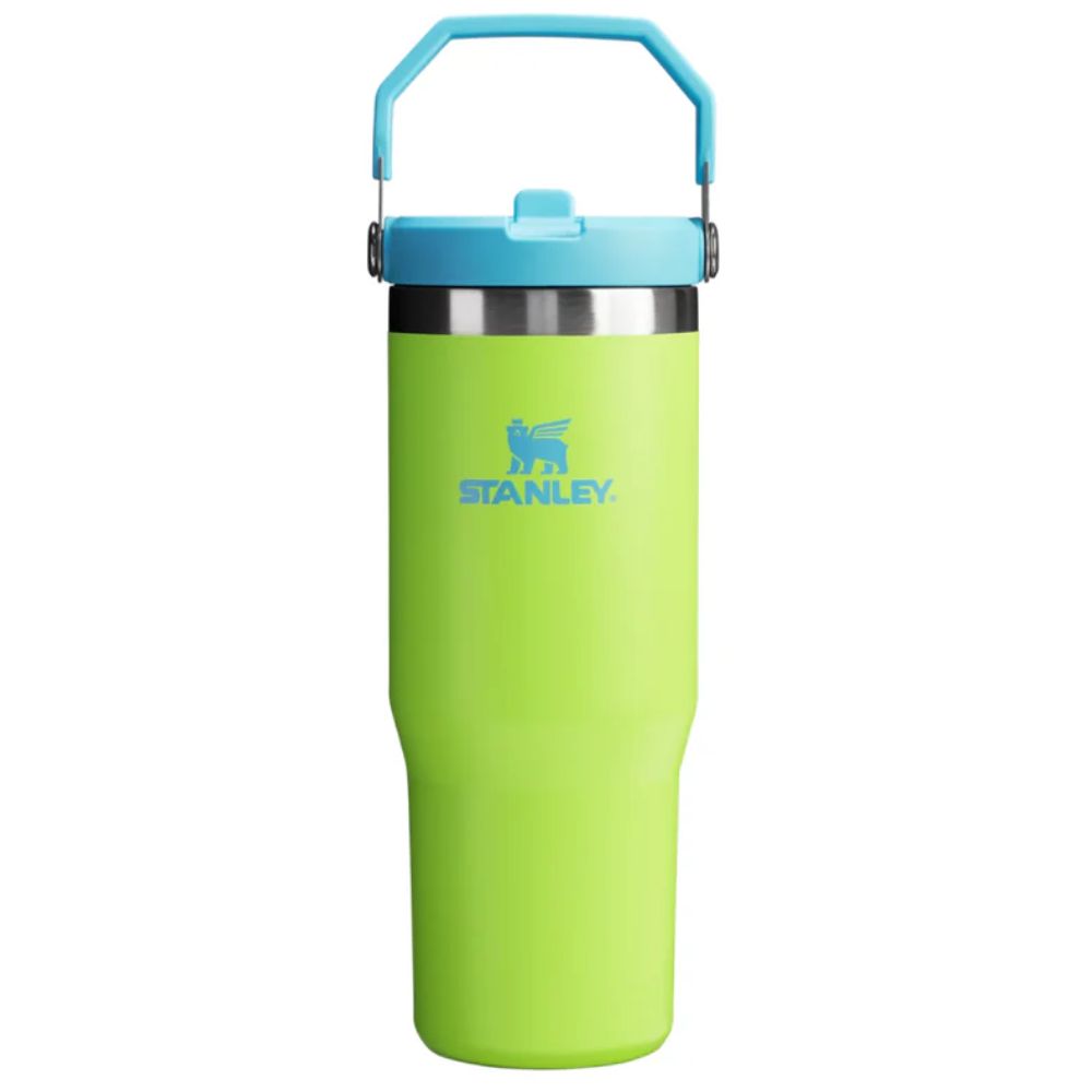 Stanley Termo The Iceflow Flip Straw Tumbler 30oz Plum Bright Lime
