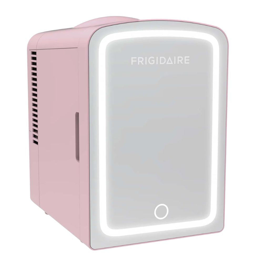 Frigidaire Beauty & Beverage Cooler With Light Mirronr Color Pink