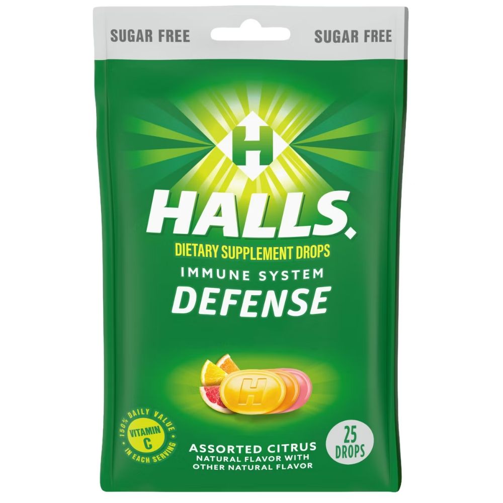 Halls Caramelos Sugar Free Desense Assorted Citrus 25 Drops