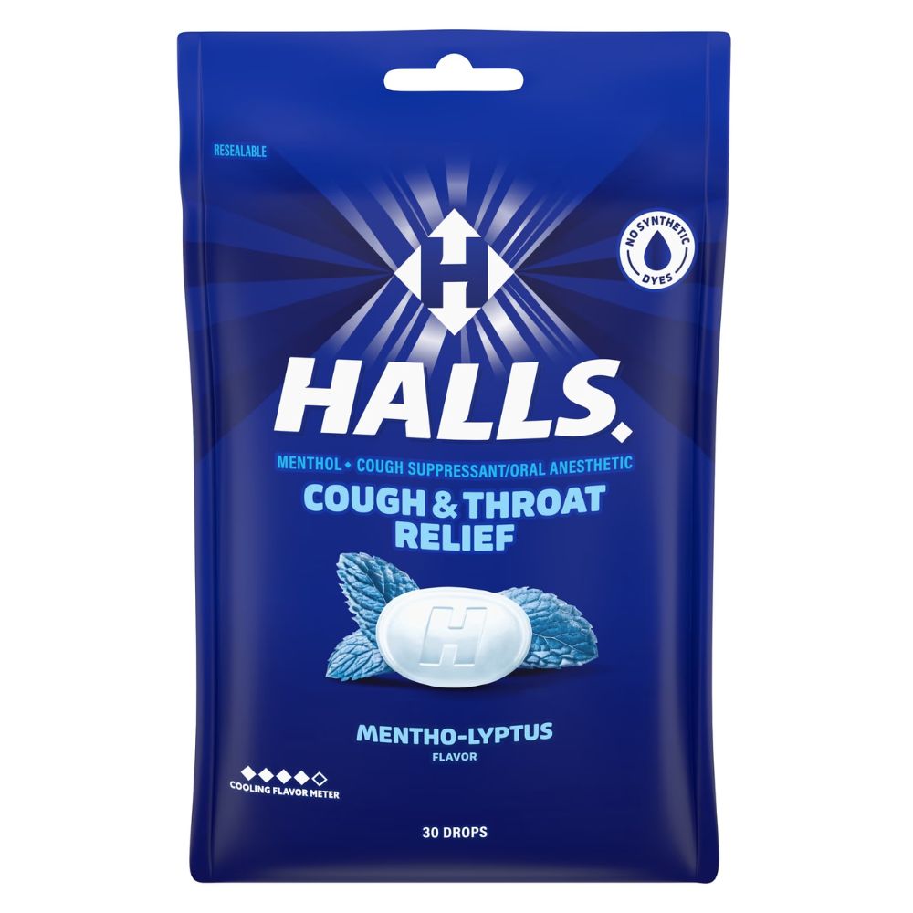 Halls Caramelos Relief Mentho-Lyptus Flavor 30 und