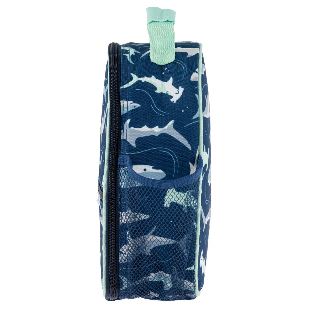 Stephen Joseph Lonchera All Over Print Navy Shark