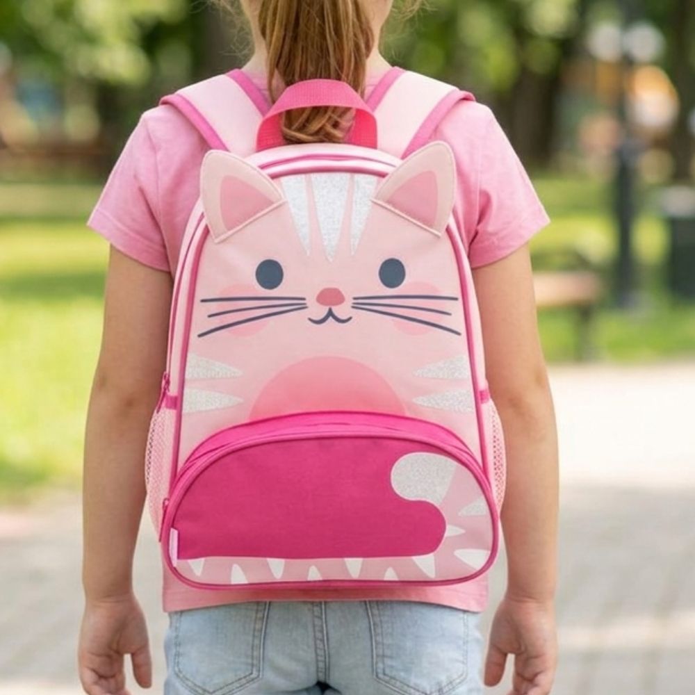 Stephen Joseph Morral Sidekick Pink Cat