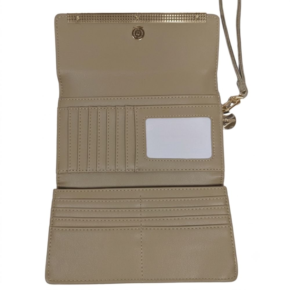 Steve Madden Monedero Logobar Trifold Sand
