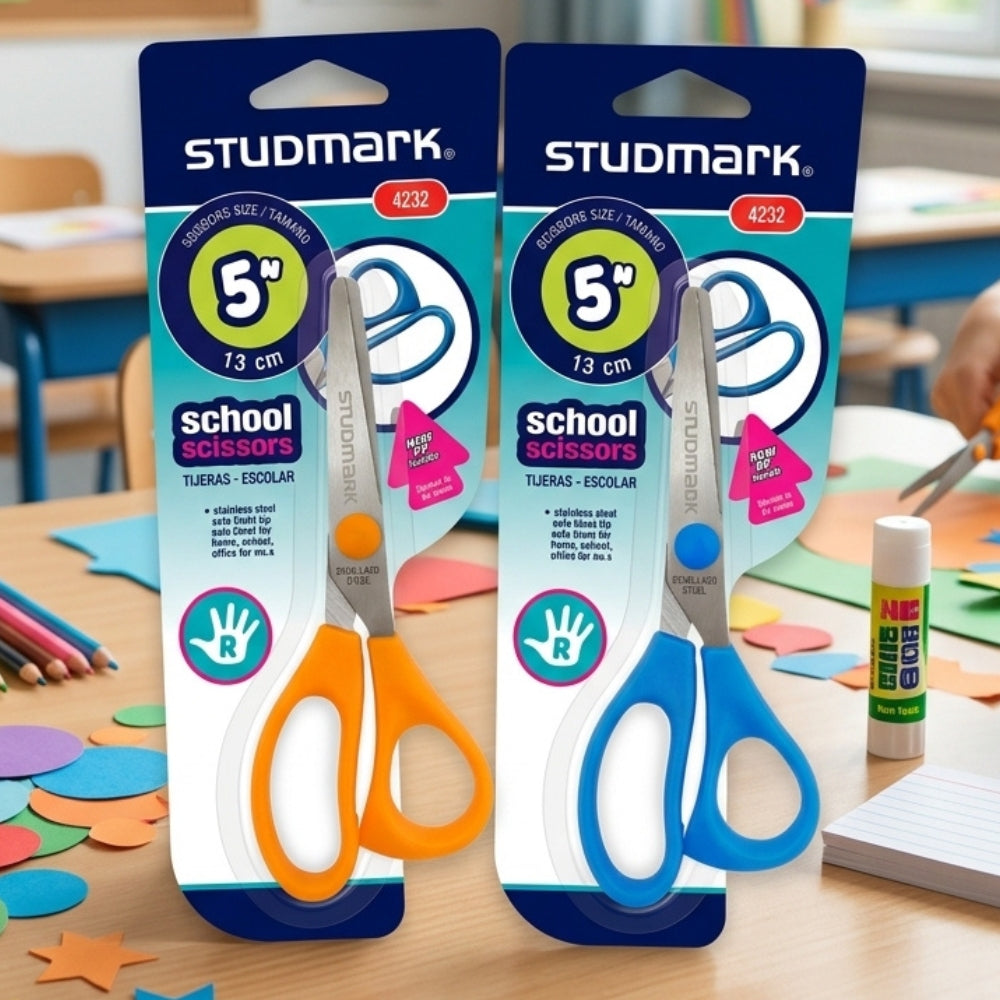 Studmark Tijera Escolar Mango De PP 5" 13cm Colores Varios