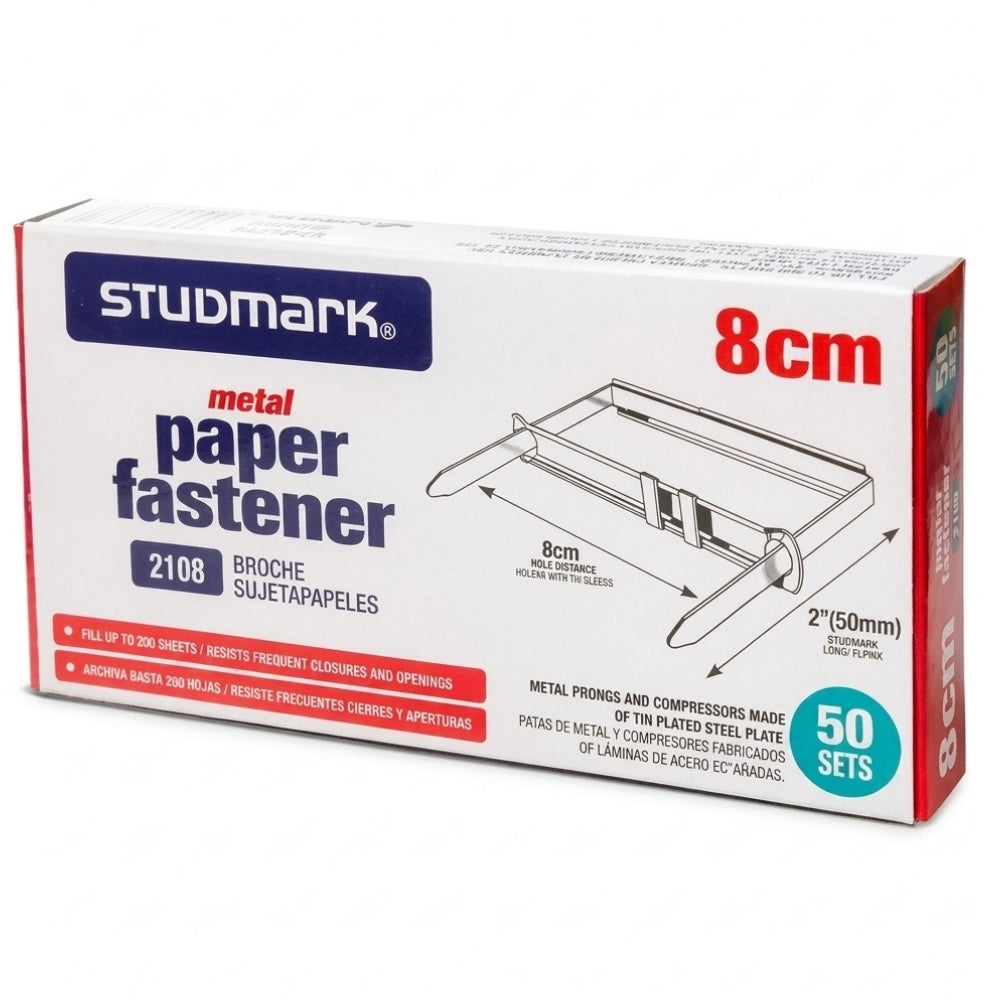 Studmark Ganchos Para Carpetas 80mm 2" 50Pzs