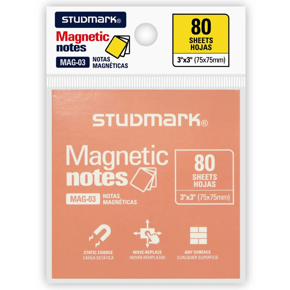 Studmark Notas Magnéticas 3"x3" 80 Hojas  2 Opciones