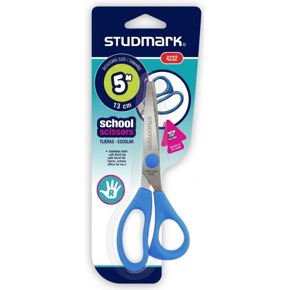 Studmark Tijera Escolar Mango De PP 5" 13cm Colores Varios