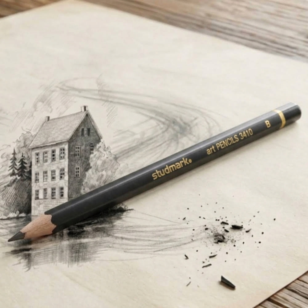 Studmark Lápiz Artístico  Graduado De Grafito "B" 1Und