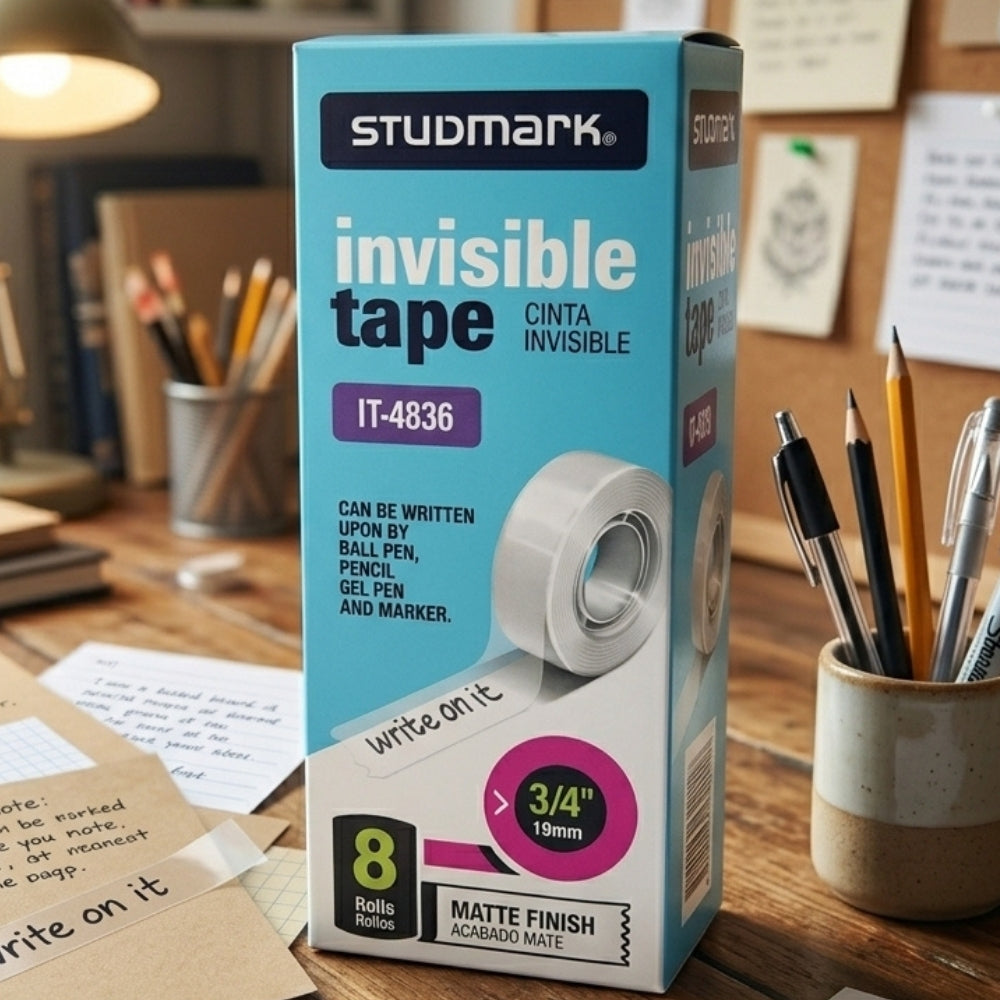 Studmark Cinta Invisible 3/4"x 36m 8 Rollos