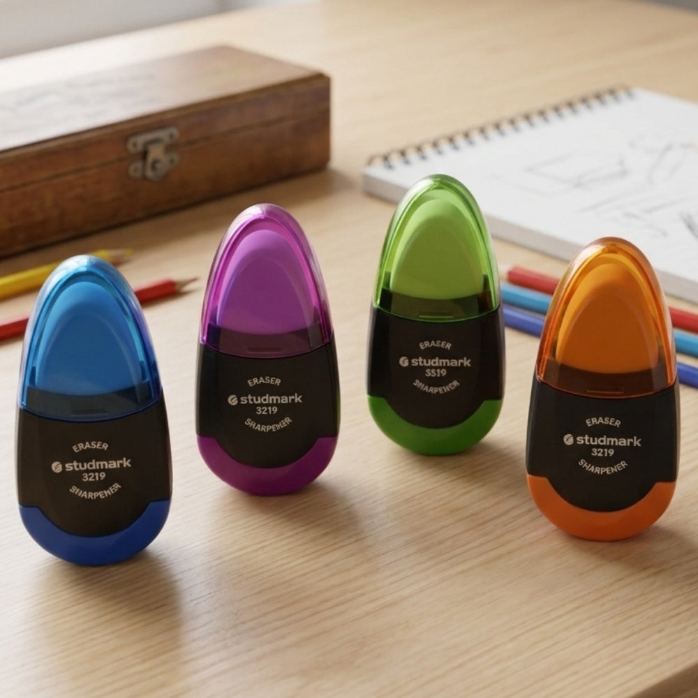 Studmark Borrador Con Sacapuntas Colores Varios 1Und