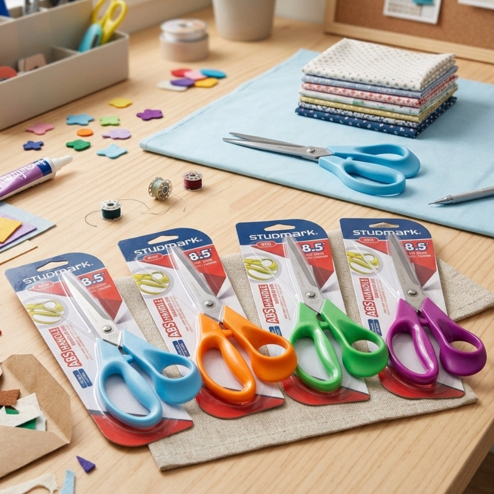 Studmark Tijera Escolar Mango de ABS 8.5" 21.5cm Colores Varios