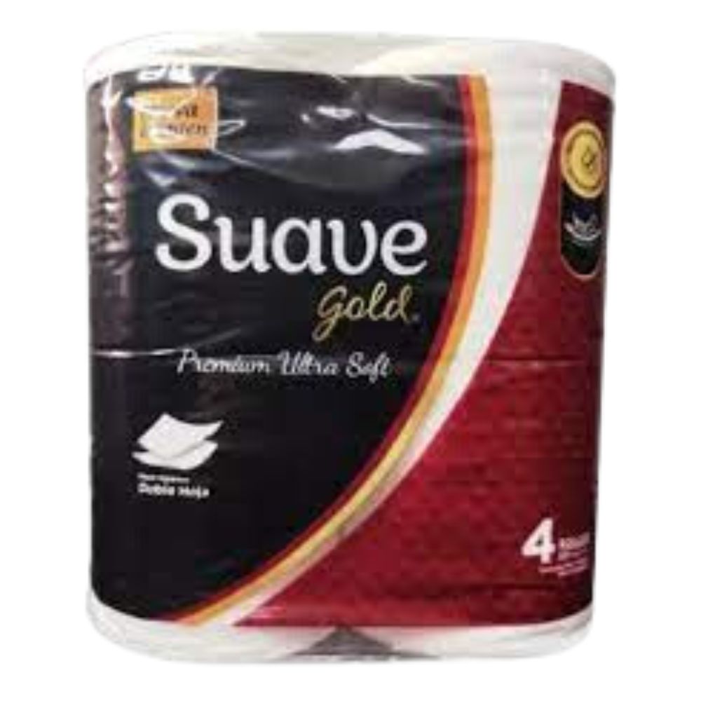 Papel Higienico Suave Gold Premium Ultra-Soft 4 Rollos