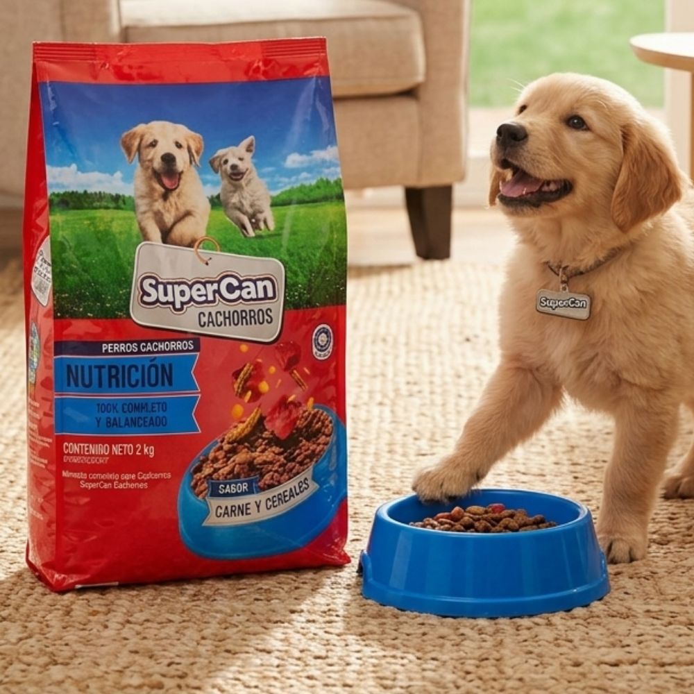 Super Can Cachorro Sabor A Carne Con Vitaminas Y Minerales 2 kg