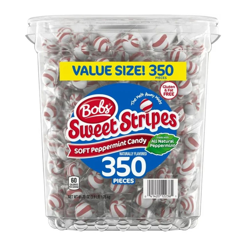Bob's Sweet Stripes Soft Peppermint Candy 350 Pieces
